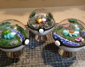 Pokeglobe Custom 100mm - Pokemon Terrarium