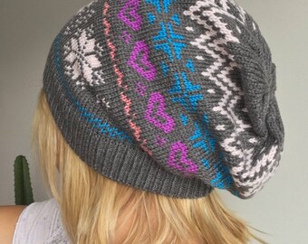 Beanie Cap Norwegian pattern