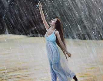 Dancing in the rain / 43 X 65 cm
