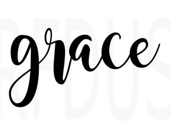 Grace svg | Etsy