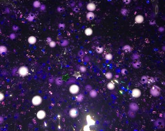 Midnight sky slime! Super pretty and fun to play with! ASMR // stress // kids // birthday gift //