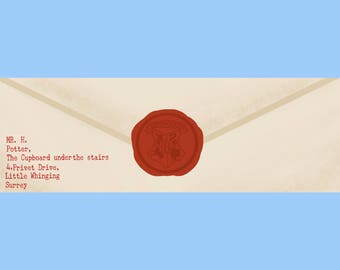 Hogwarts acceptance letter bookmark, Harry Potter