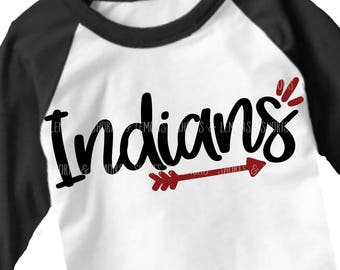 Indians svg, Arrow svg, Cleveland, Cut File, iron on, football mom, Silhouette, Printable iron on, Digital Download, Cricut, dxf, indian svg