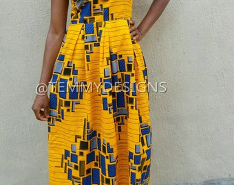 African maxi dress, African dress, Ankara fabric, African clothing, women clothing, African print