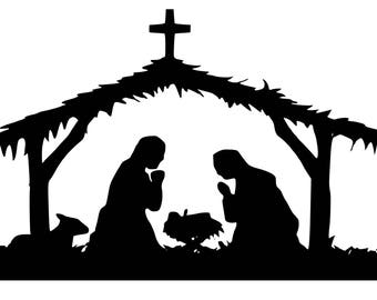 Download Nativity decal | Etsy