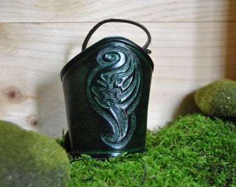 Bracelet leather, tribal face