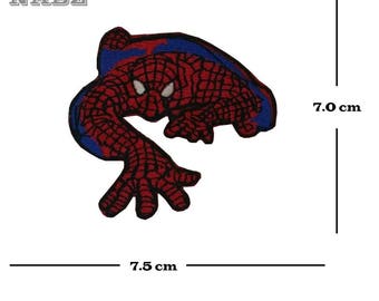 Spiderman Superhero face Marvel Iron on Sew on Embroidered Patch - Small