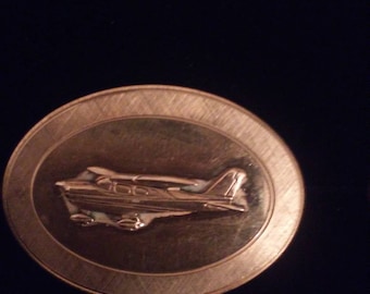 Vintage Anson Airplane Brooch Pin 12KGF, Collectible