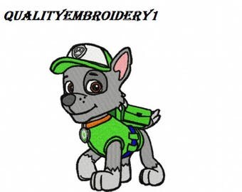 Rocky Paw Patrol Embroidery Design