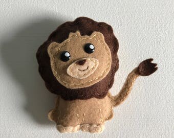 Little Lion Felt Ornament