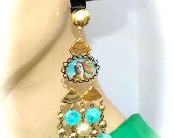 XXL earrings designer vintage baroque