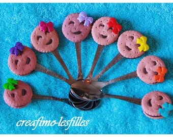 Spoon polymer clay cookie gourmet