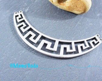 Great connector pendant necklace MULTISTRAND 9.7 cm Metal silver color