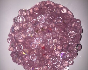 pink fishbowl slime, floam, 4 oz slime, jiggly slime, party favors, glossy clicky slime,girls part, party fun, stress reliever, fishbowl