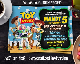Toy Story Invitation, Toy Story Birthday Invitation, Toy Story Printable, Toy Story Photo Invitation