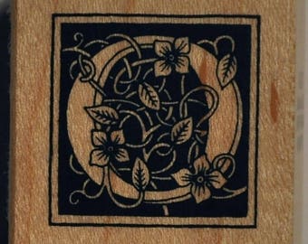 Wood stamp - letter O
