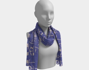 Beautiful Scarf, Head Scarf, “Design 13.0141, Made to order”