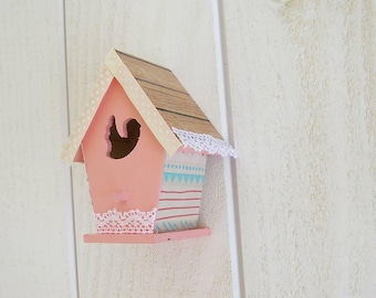 Decorative standing or wall mounted birdhouse