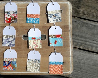 Japanese inspired tags - large size