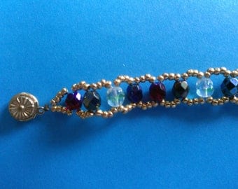 Blue and green multicolor bracelet