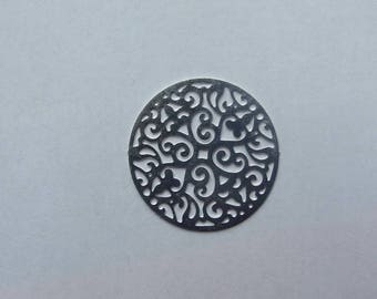 23 mm flower filigree disc
