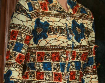 Ethnic Mandarin collar shirt