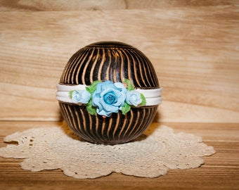 Newborn Floral Jersey Knit Headband Photography Prop