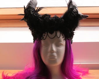 CUSTOM Large Horn Headdress
