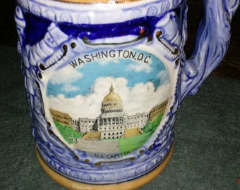 Washington D.C vintage beer stein