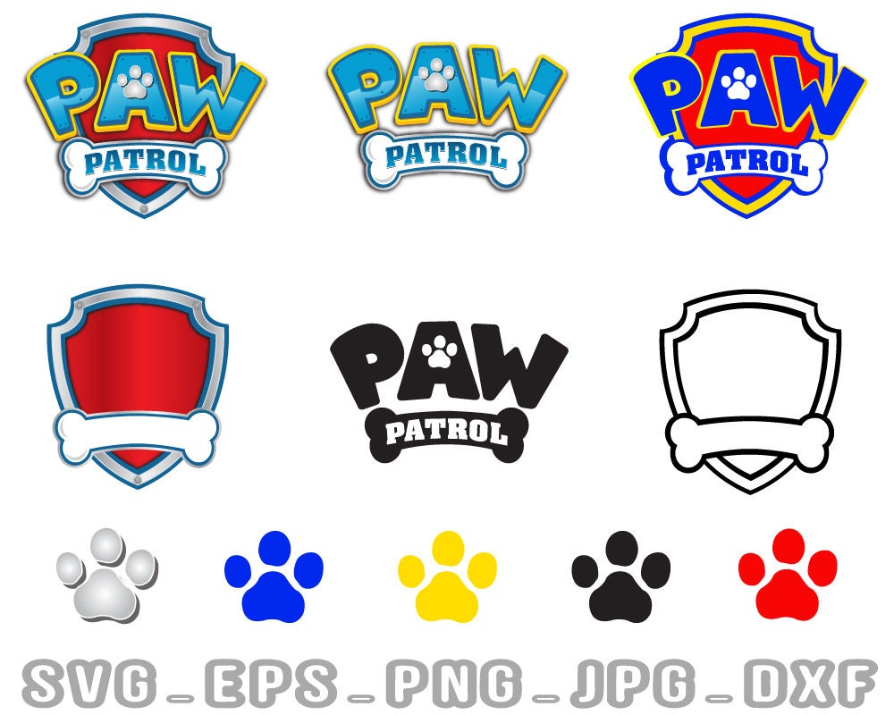 paw patrol letters svg free