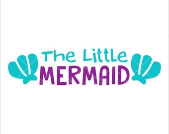 Little mermaid svg | Etsy