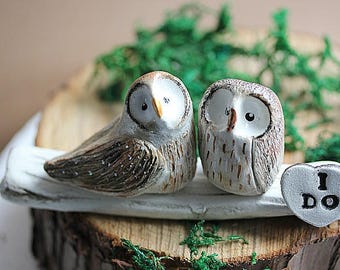 One Of A Kind Owl Wedding Cake Topper Barn Decoration Rustic One Of A Kind Owl Wedding Cake Topper Barn Decoration Rustic