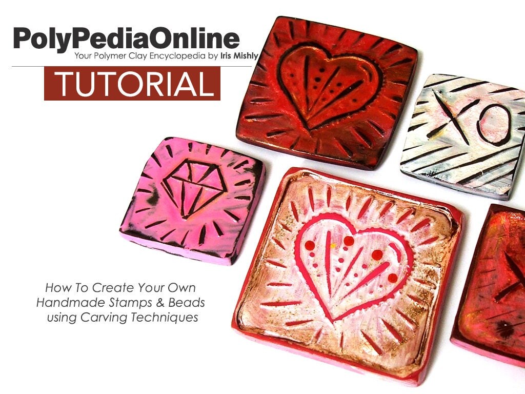 Polymer Clay Tutorial DIY Stamps Polymer Clay Beads