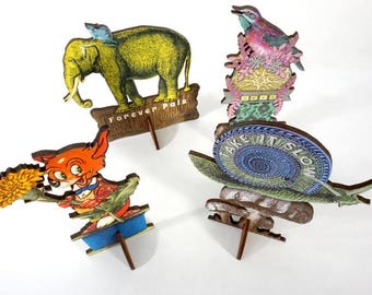 4 Pop Up Art Sculptures - Special Sale on Handmade Art Gifts