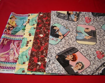 I Love Lucy Fabric, Four Assorted Pieces, OOP