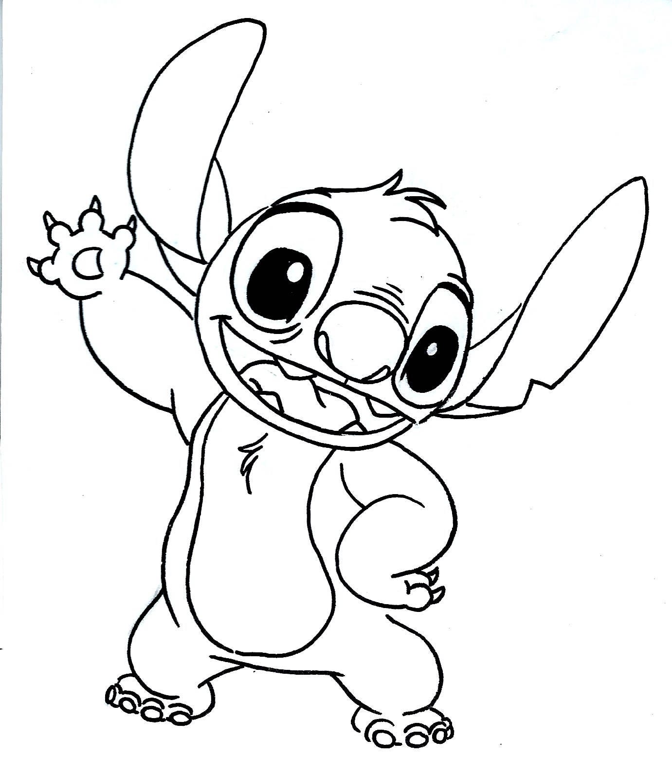 STITCH Original Art Experiment 626 Drawing Hawaii Ohana Cute