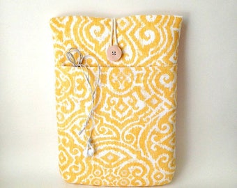 Yellow MacBook 12 Case, Laptop Sleeve 12 inch Mac Book Laptop Case, MacBook Air 11 Case, MacBook 12 Cover, Laptop Bag, Laptop Cover,ikat bag