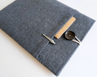 Chromebook Case 11 13 15.6 Laptop Case Microsoft New Surface Pro Cover Surface Laptop Cover 13.5" Surface Book Sleeve - Herringbone Flannel