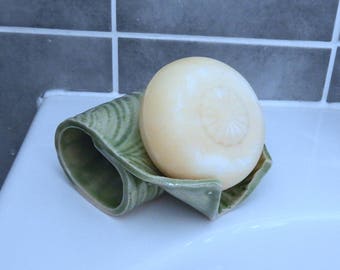 Soap dish handmade stoneware pottery ceramic textured soapdish