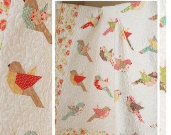 Feathers Pattern, 1 Pattern, Bird Quilt Pattern, The Pattern Basket, Birds, Pieced Birds, Flying, Chirp, In Flight, Feathers, Feather, Fly