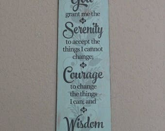 Serenity Prayer Wall Decor upcycled and repurposed unique home decorhandcreateddesign Serenity Prayer Wall Decor upcycled and repurposed unique home decorhandcreateddesign