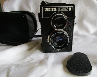 Vintage Lomo Lubitel 166B Medium Format Camera Twin Lens Russian With Case