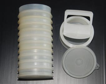 Tup0186 Tupperware Hamburger Press and Molds
