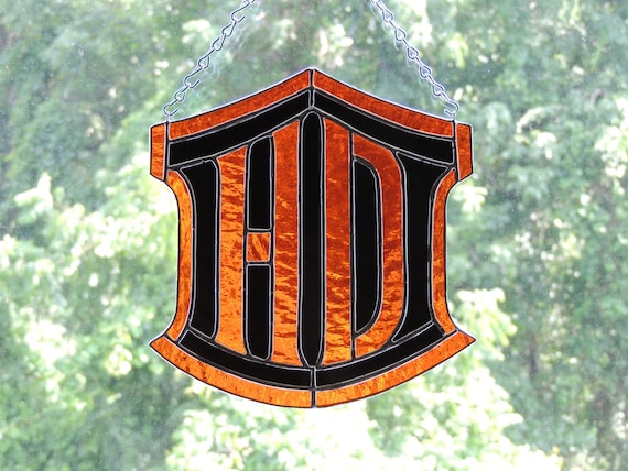  Harley  Davidson  Logo  Stained Glass