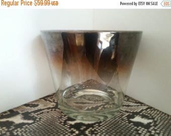 Now On Sale Vintage Ice Bucket Silver Overlay Man Cave Mid Century Modern Retro Home Decor New Year's Celebration Barware Ice Bucket