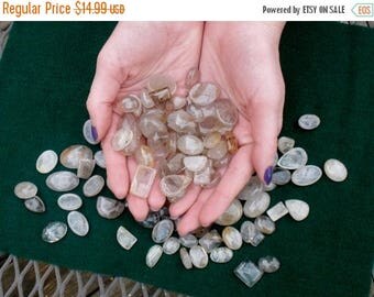 ON SALE Over 100 carats rutilated quartz cabochon gem lot