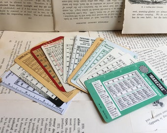 1930's 1940's 1950's Pocket Calendars - collectible ephemera advertising