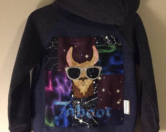 Llama kids hoodie 4T