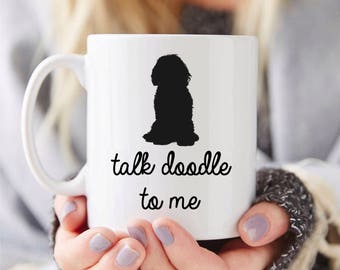 Goldendoodle Mug Gift – Talk Doodle To Me- Funny Coffee Mug, Custom Doodle Mug, Doodle Mom Gift, Doodle Dad Gift, Doodle Dog Lover Gift