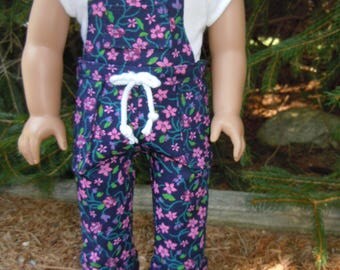 Overall outfit to fit American Girl Doll or 18 in. doll